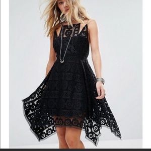 Free people just like honey drape hem lace dress 2